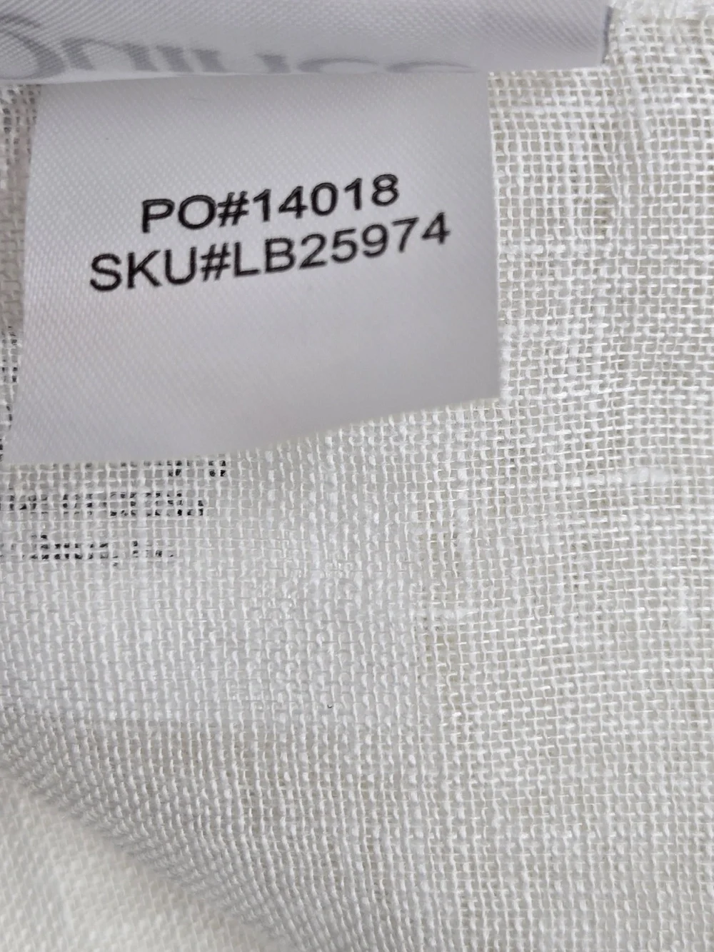 NWT QUINCE Set Of 2 48x108 European Linen Sheer Curtains White 9641